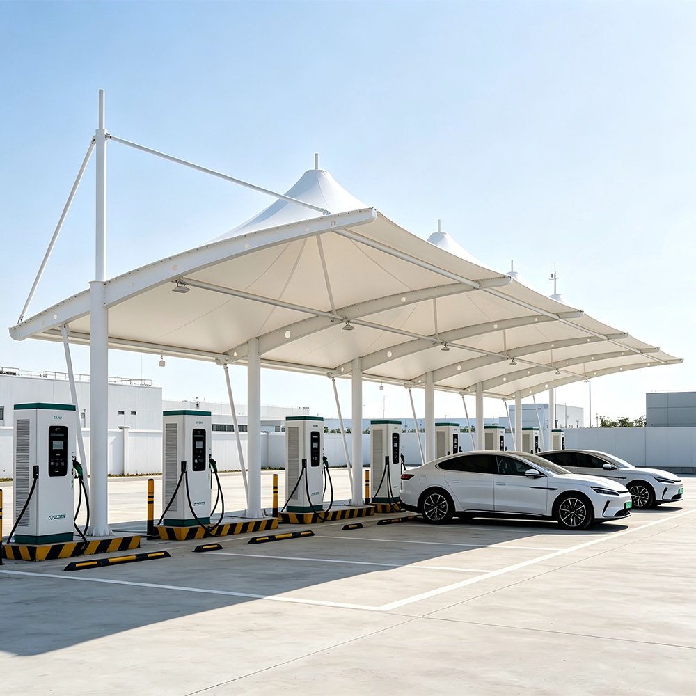 Parking Shed Membrane Structure - Image 3