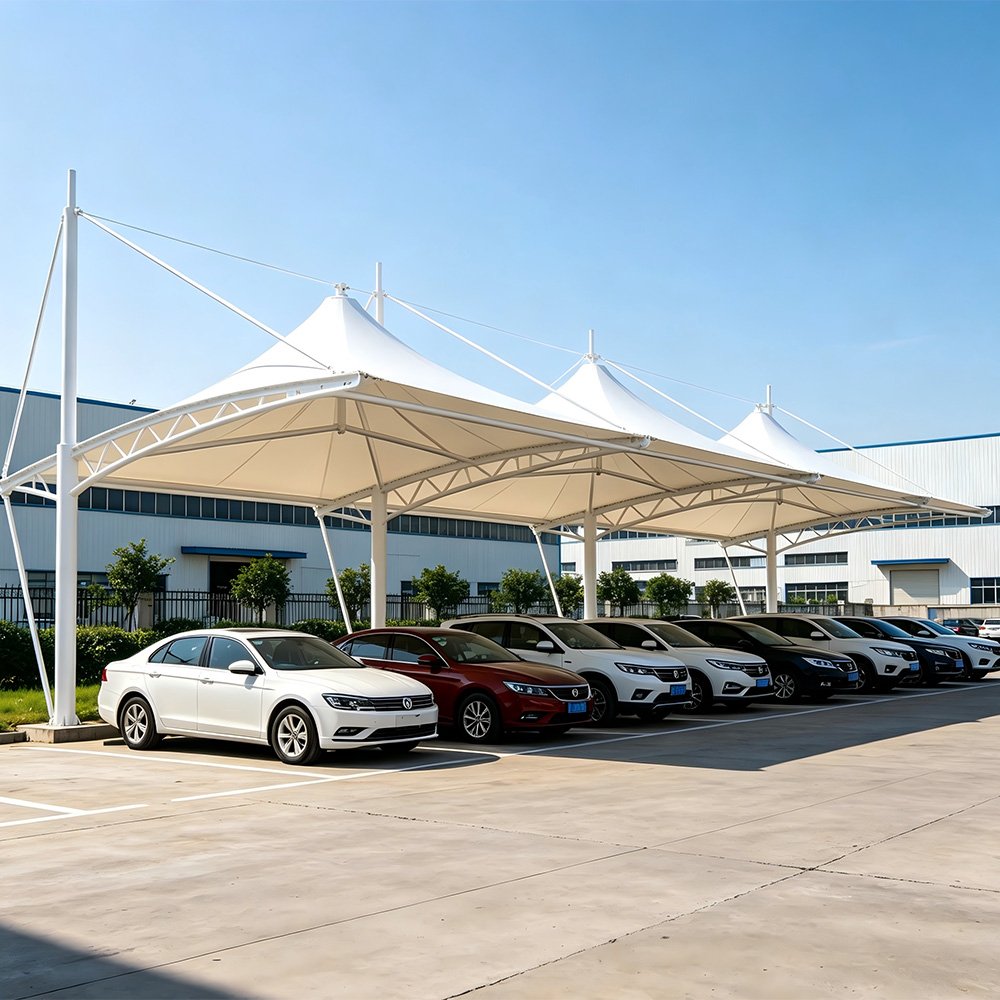 Parking Shed Membrane Structure - Image 4