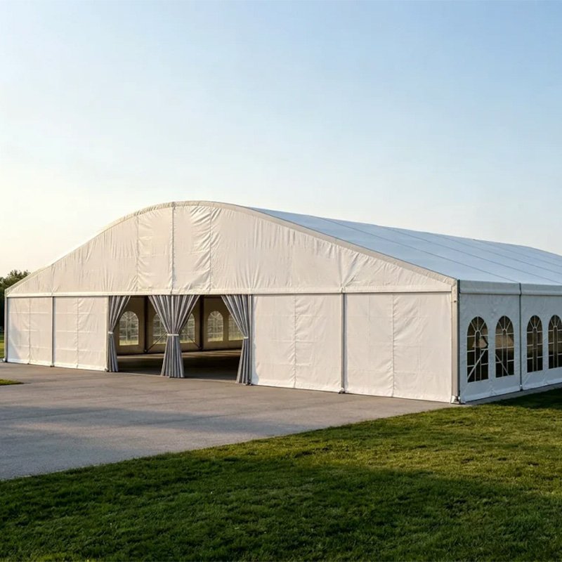 Modern Curved High-End Wedding Tent