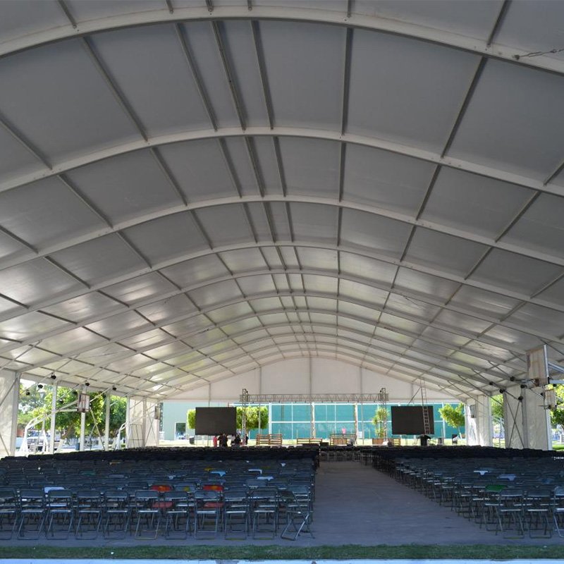 Modern Curved High-End Wedding Tent - Image 4